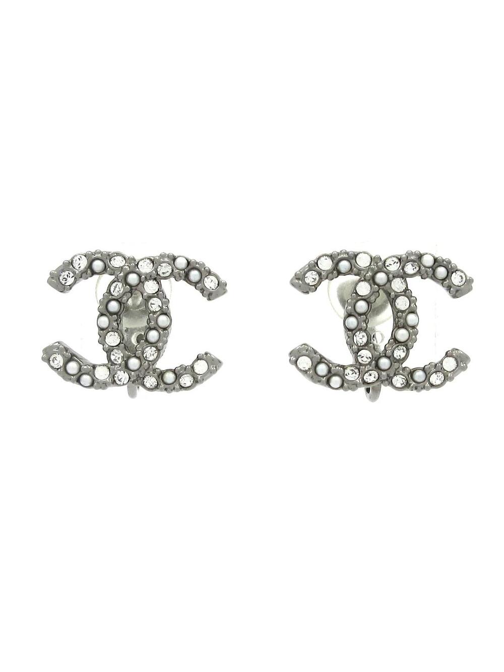 Chanel Dark Gray Silver Clear Hardware #357434C83B